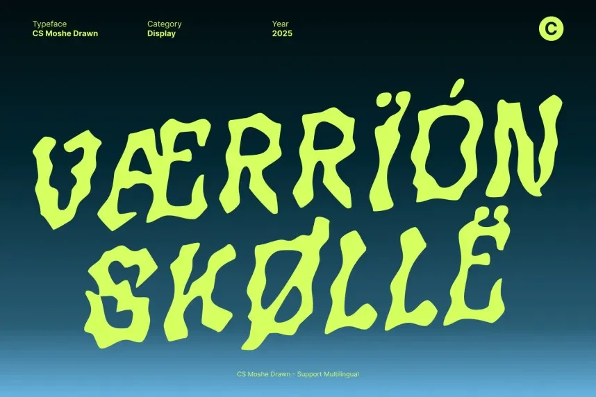CS Moshe Drawn Font preview 5
