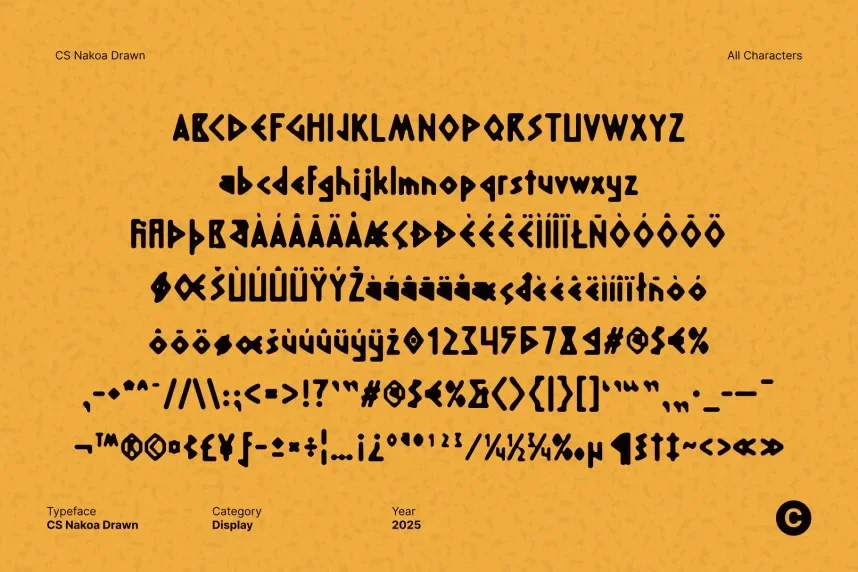CS Nakoa Drawn Font preview 6