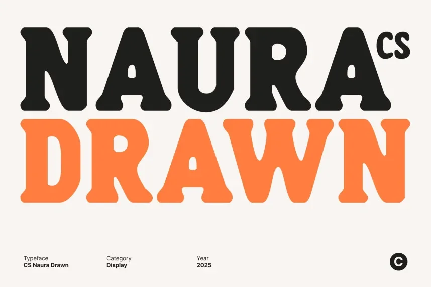 CS Naura Drawn Font preview 2