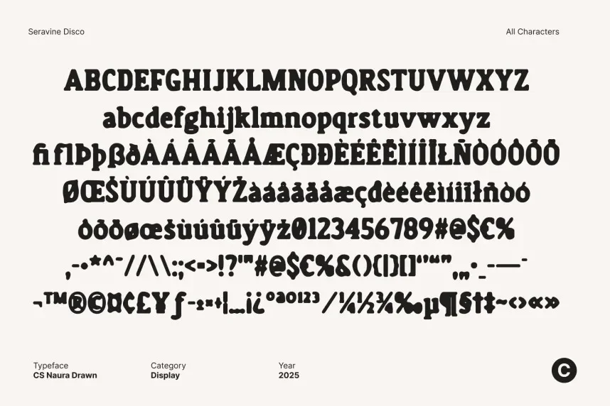 CS Naura Drawn Font preview 6
