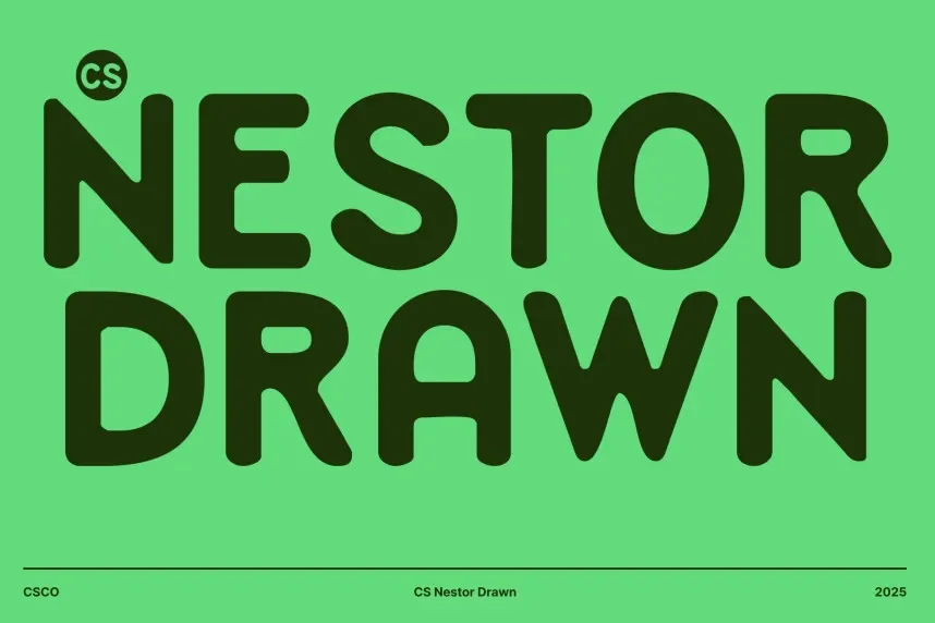 CS Nestor Drawn Font preview 2