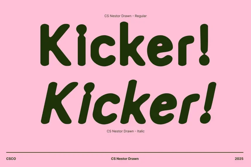 CS Nestor Drawn Font preview 3