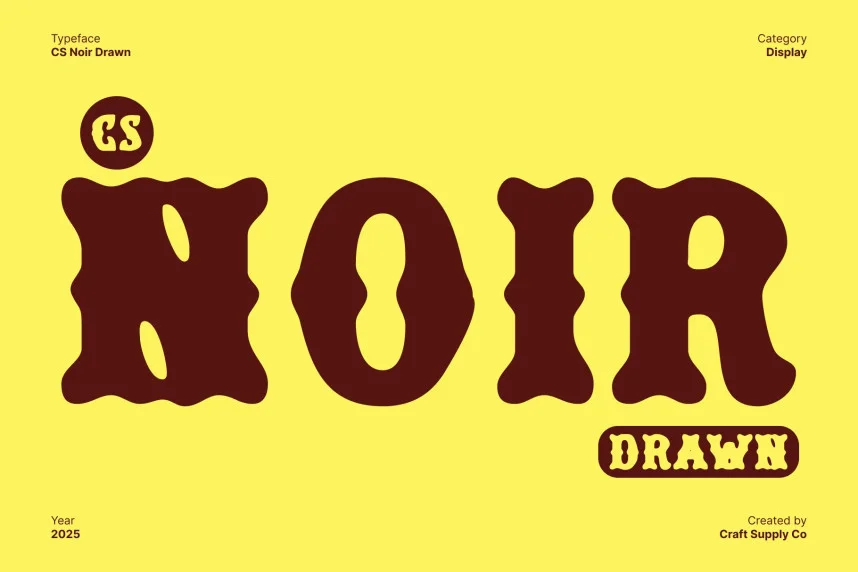 CS Noir Drawn Font