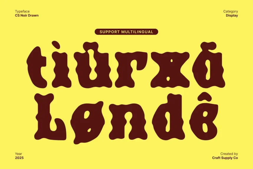 CS Noir Drawn Font preview 5