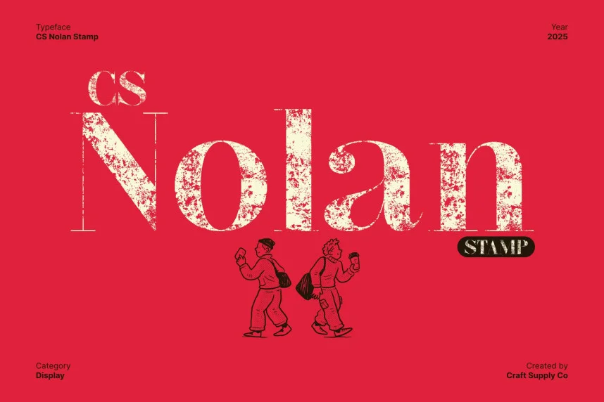 CS Nolan Stamp Font