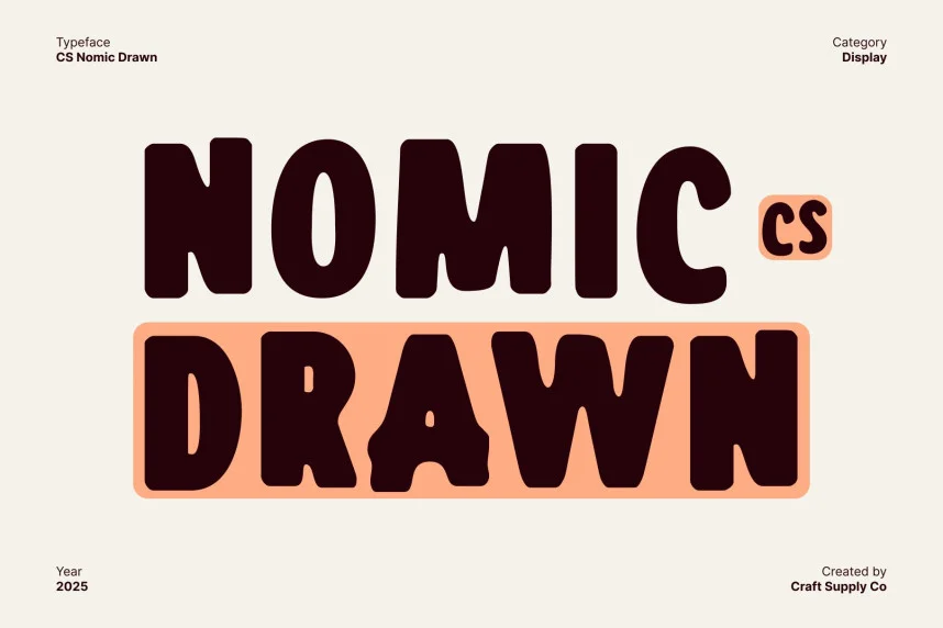 CS Nomic Drawn Font