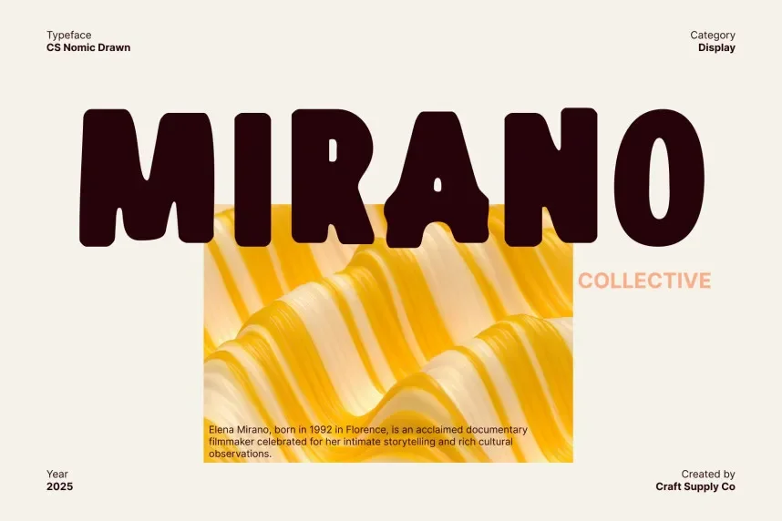CS Nomic Drawn Font preview 4