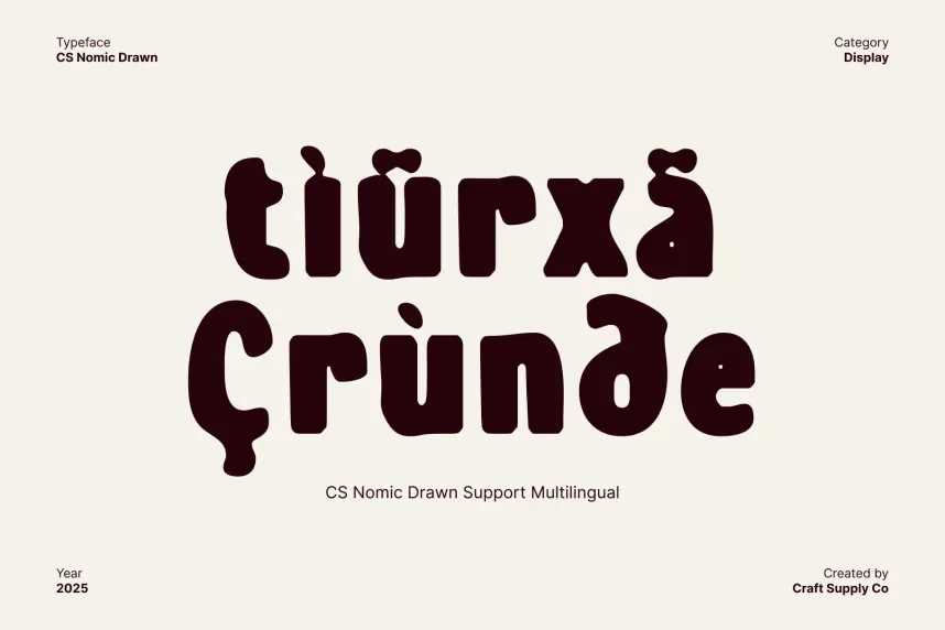 CS Nomic Drawn Font preview 5