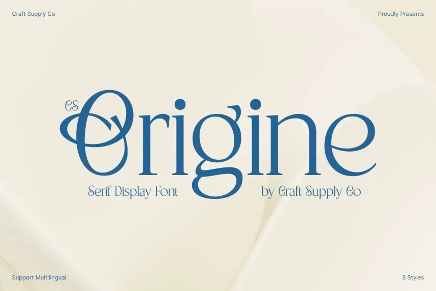 CS Origine Font preview 2