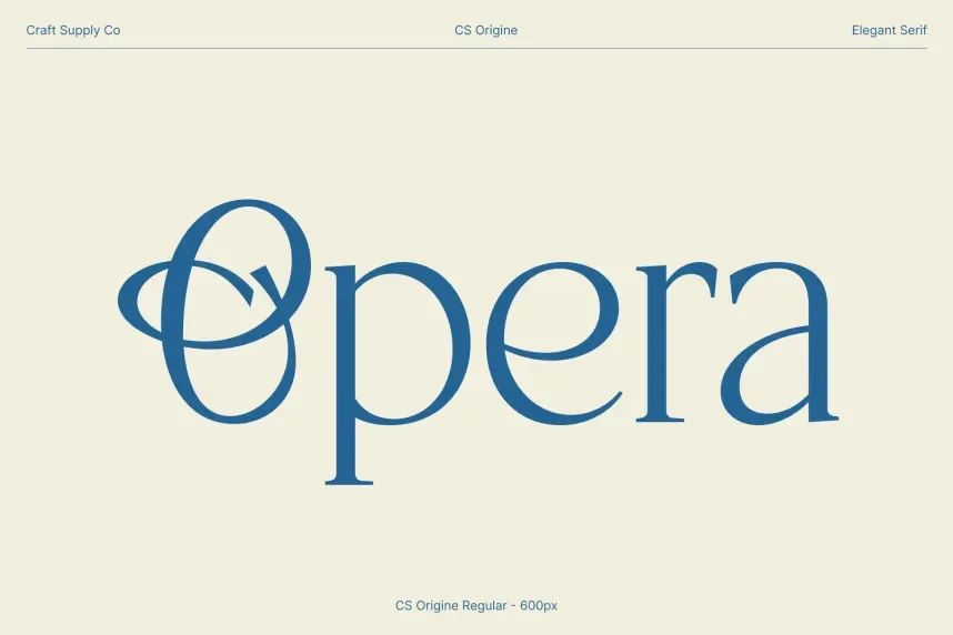 CS Origine Font preview 3