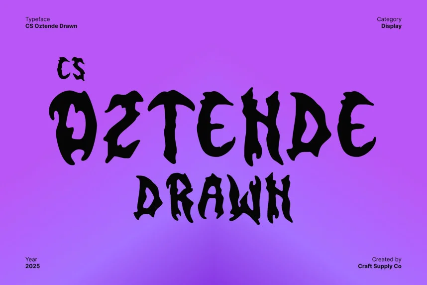 CS Oztende Drawn Font