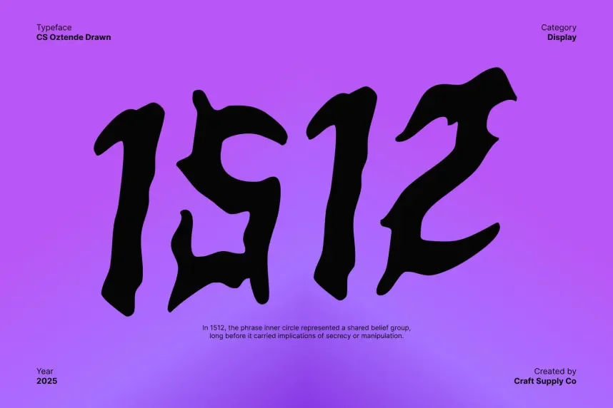 CS Oztende Drawn Font preview 4
