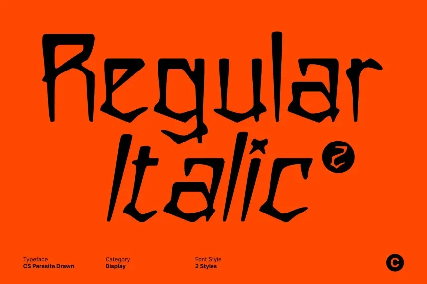CS Parasite Drawn Font preview 3