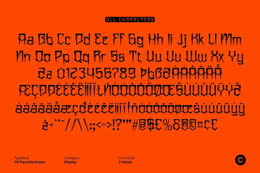 CS Parasite Drawn Font preview 6