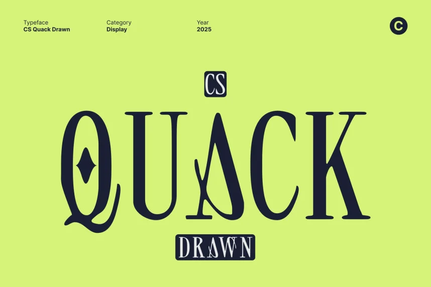 CS Quack Drawn Font