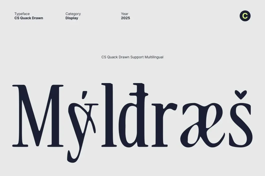 CS Quack Drawn Font preview 5