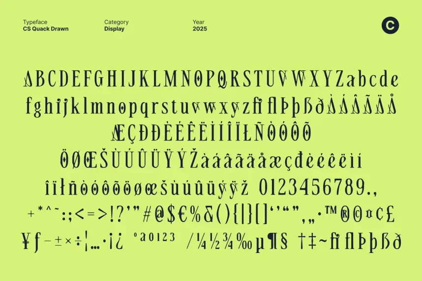 CS Quack Drawn Font preview 6