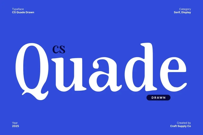 CS Quade Drawn Font preview 2