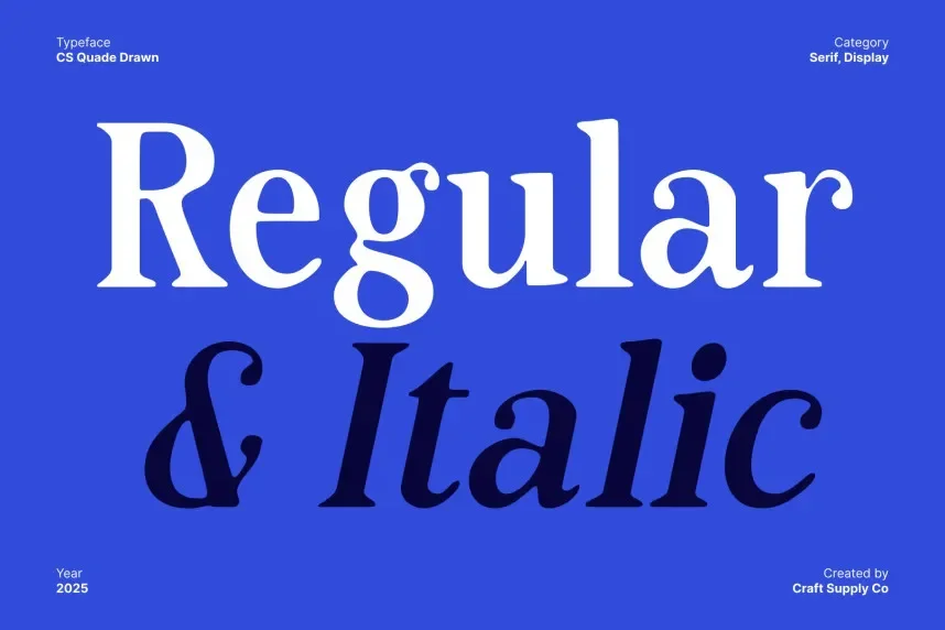 CS Quade Drawn Font preview 4