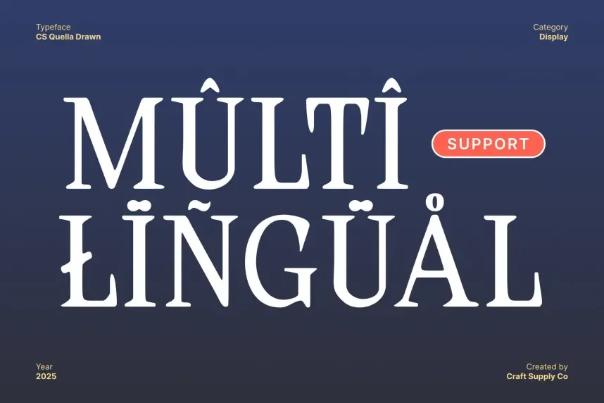 CS Quella Drawn Font preview 5