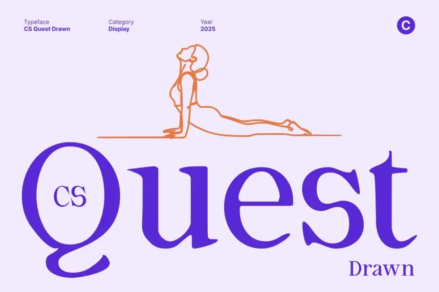 CS Quest Drawn Font preview 2
