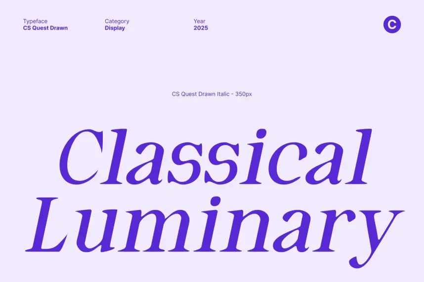 CS Quest Drawn Font preview 4