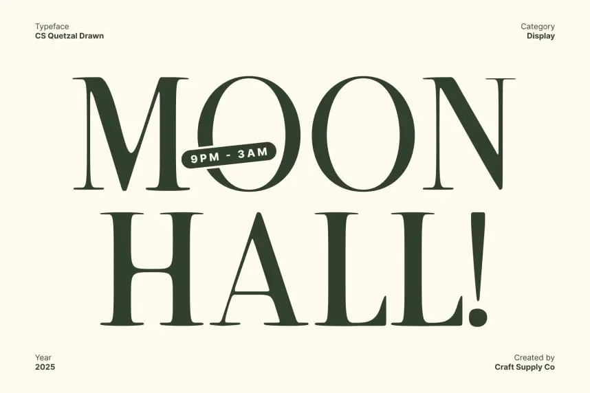 CS Quetzal Drawn Font preview 3