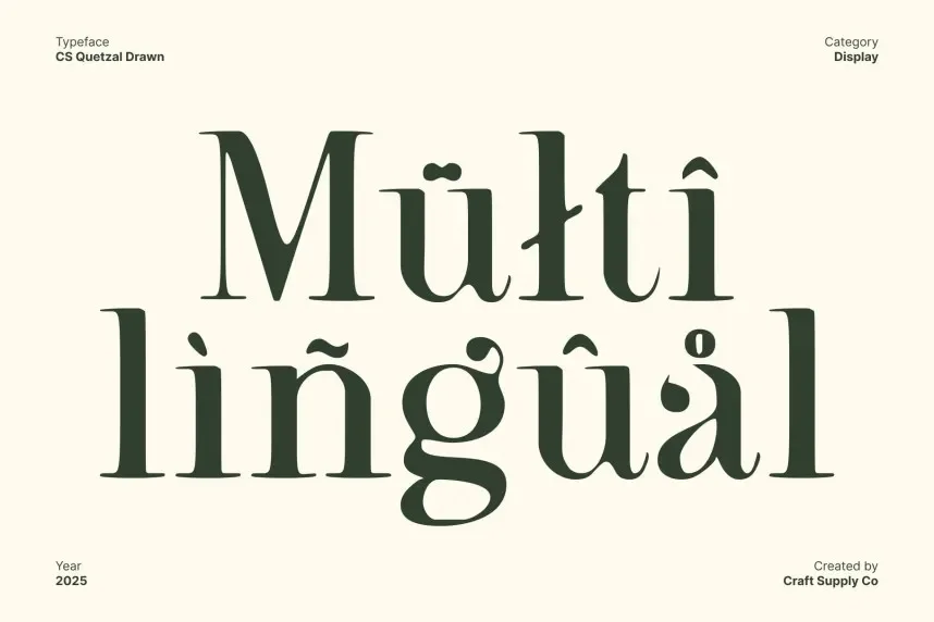 CS Quetzal Drawn Font preview 5