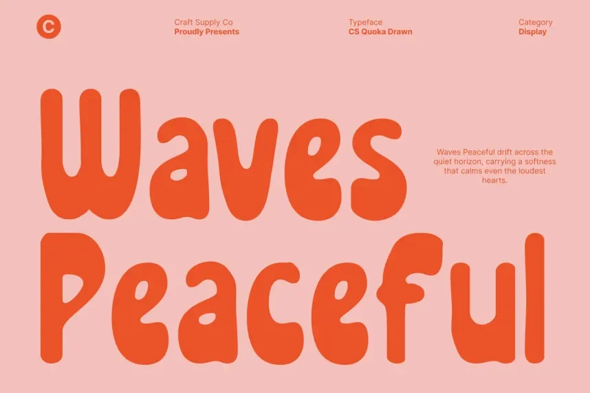 CS Quoka Drawn Font preview 3