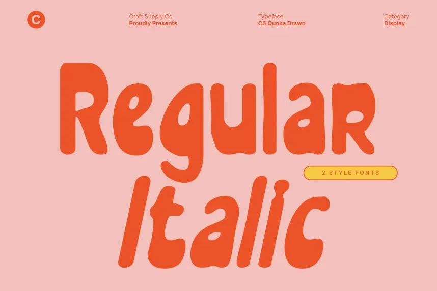 CS Quoka Drawn Font preview 4