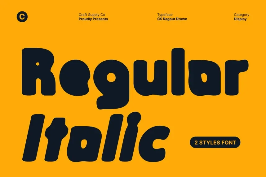 CS Ragout Drawn Font preview 3