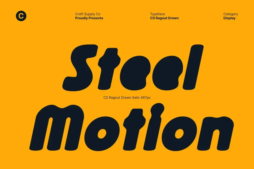 CS Ragout Drawn Font preview 4