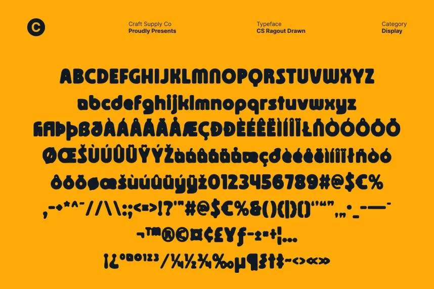 CS Ragout Drawn Font preview 6