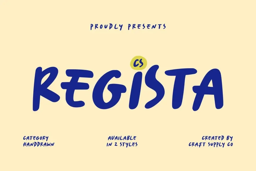 CS Regista Font preview 2