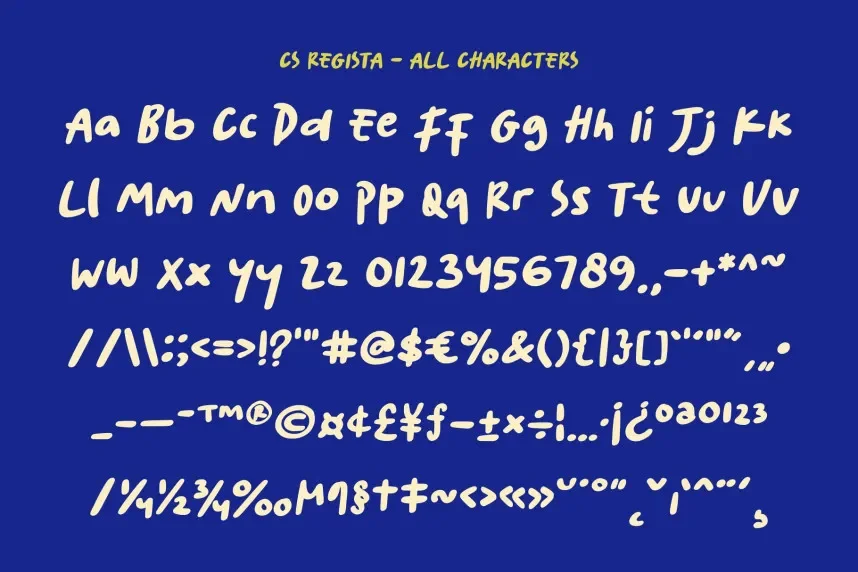 CS Regista Font preview 6