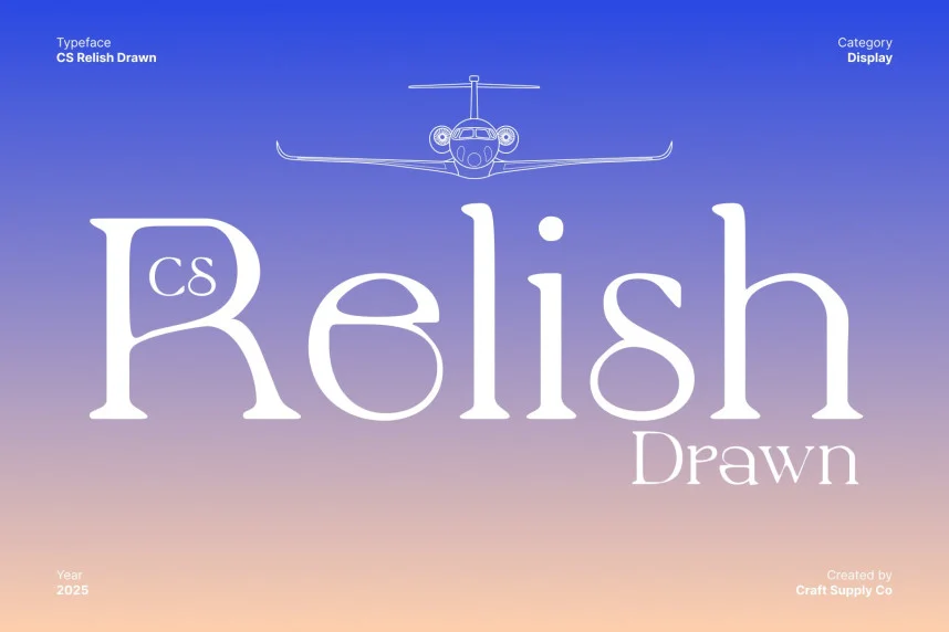 CS Relish Drawn Font