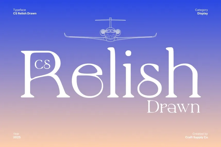 CS Relish Drawn Font preview 2