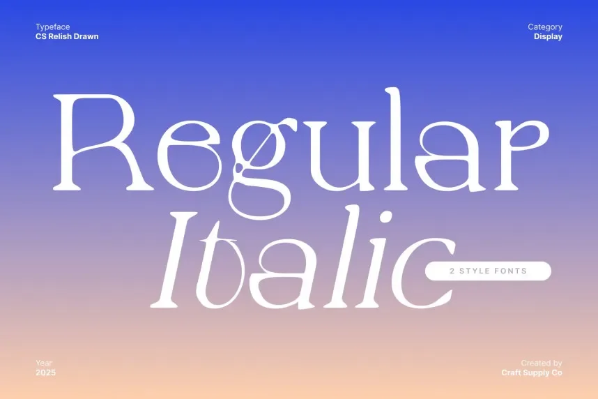CS Relish Drawn Font preview 3