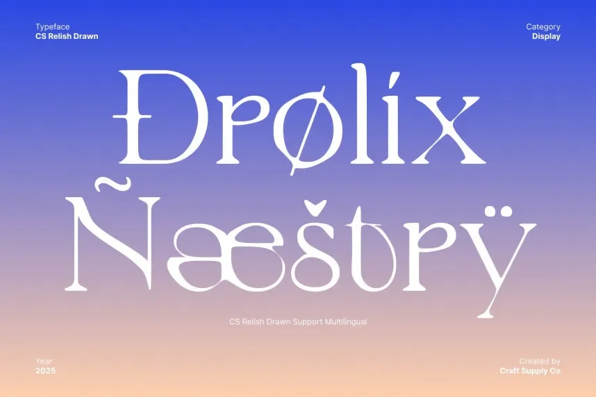 CS Relish Drawn Font preview 5