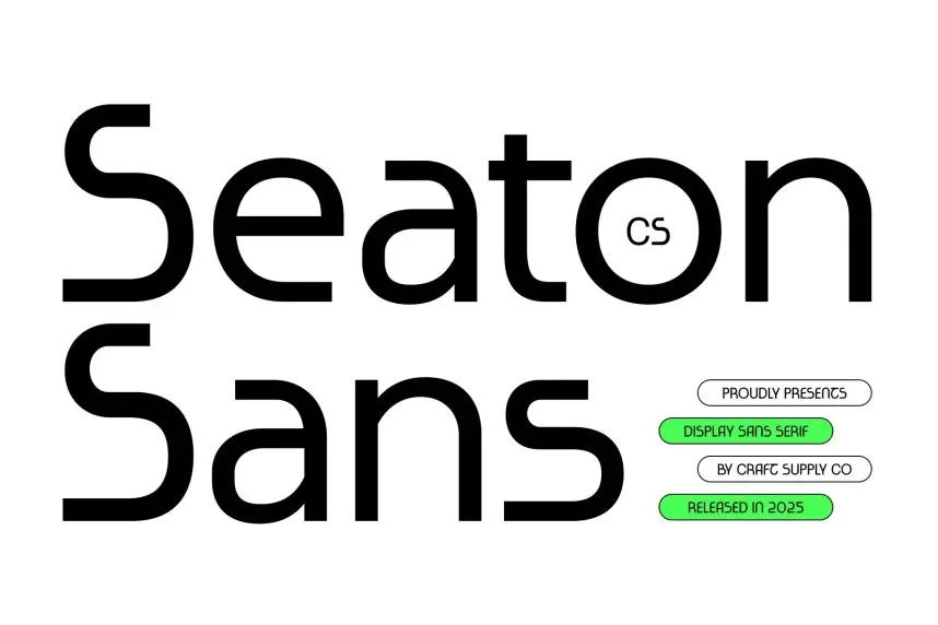 CS Seaton Font preview 2