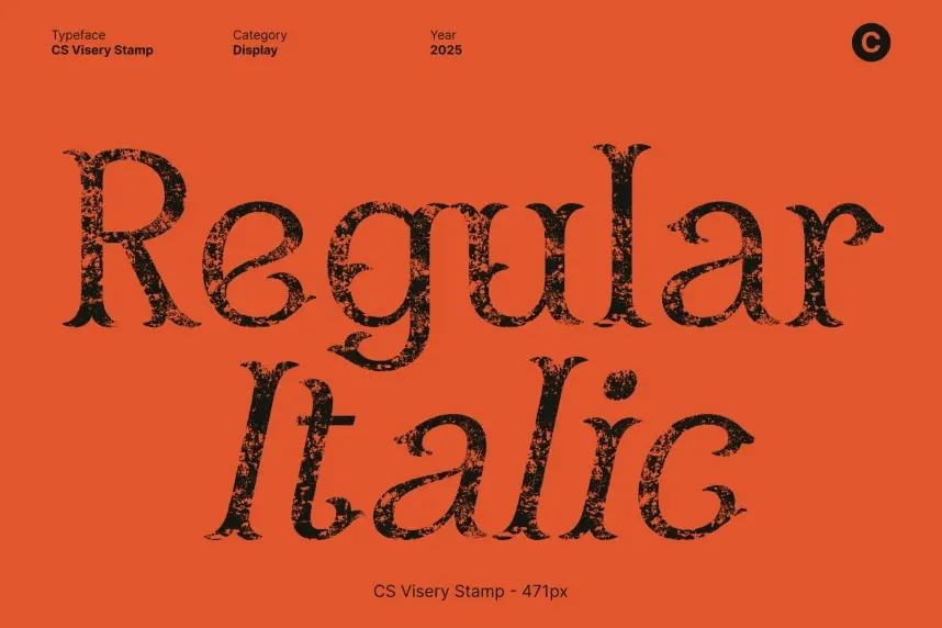 CS Visery Stamp Font preview 4