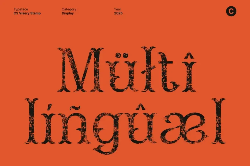 CS Visery Stamp Font preview 5