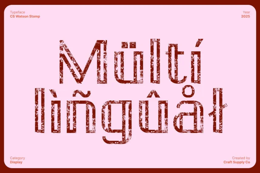 CS Watson Stamp Font preview 5