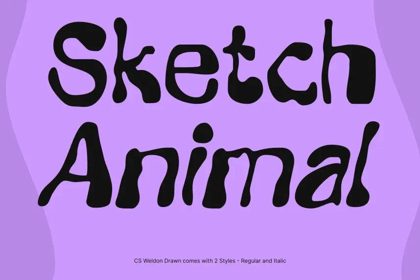 CS Weldon Drawn Font preview 4