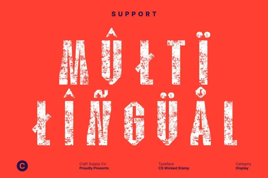 CS Wicked Stamp Font preview 5