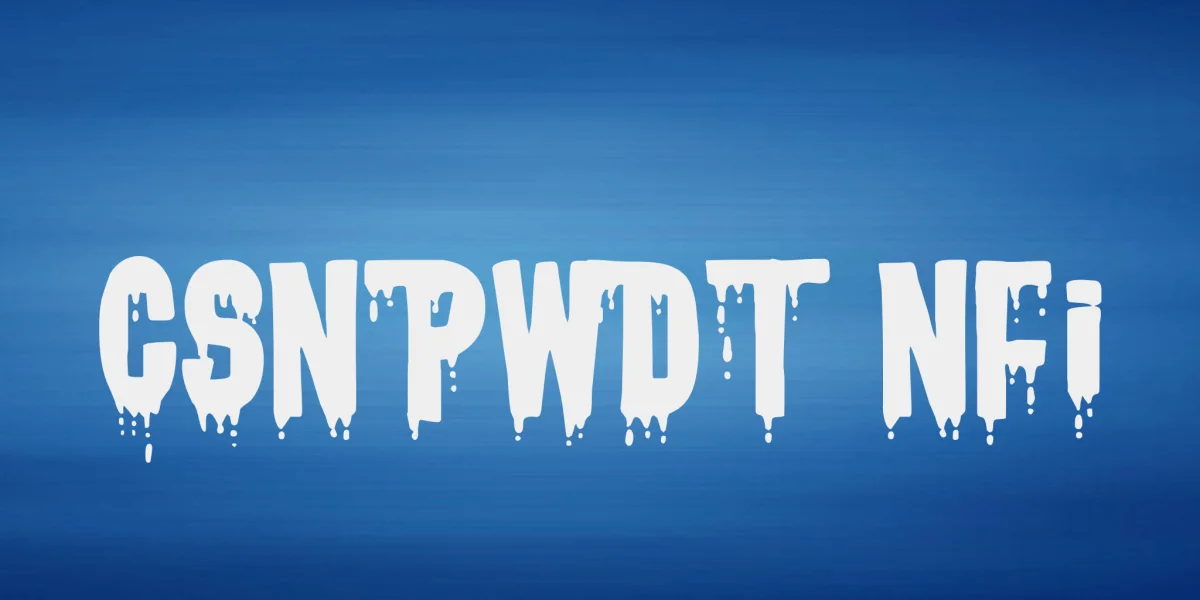 CSNPWDT NFI Font