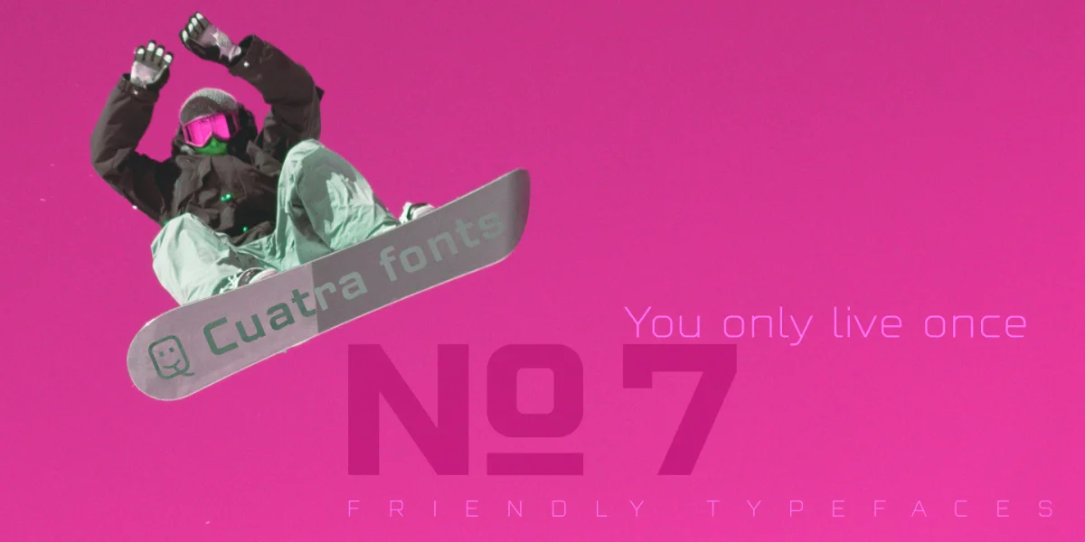 Cuatra Font Family preview 2