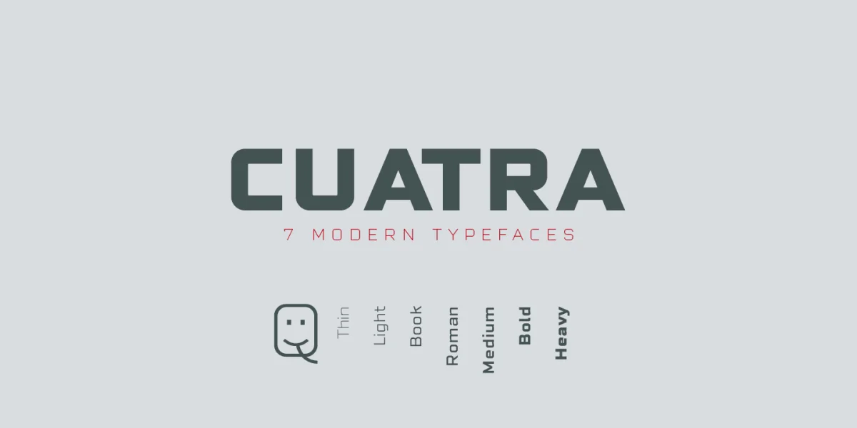 Cuatra Font Family preview 4