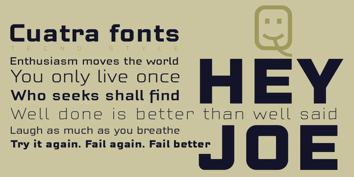 Cuatra Font Family preview 5