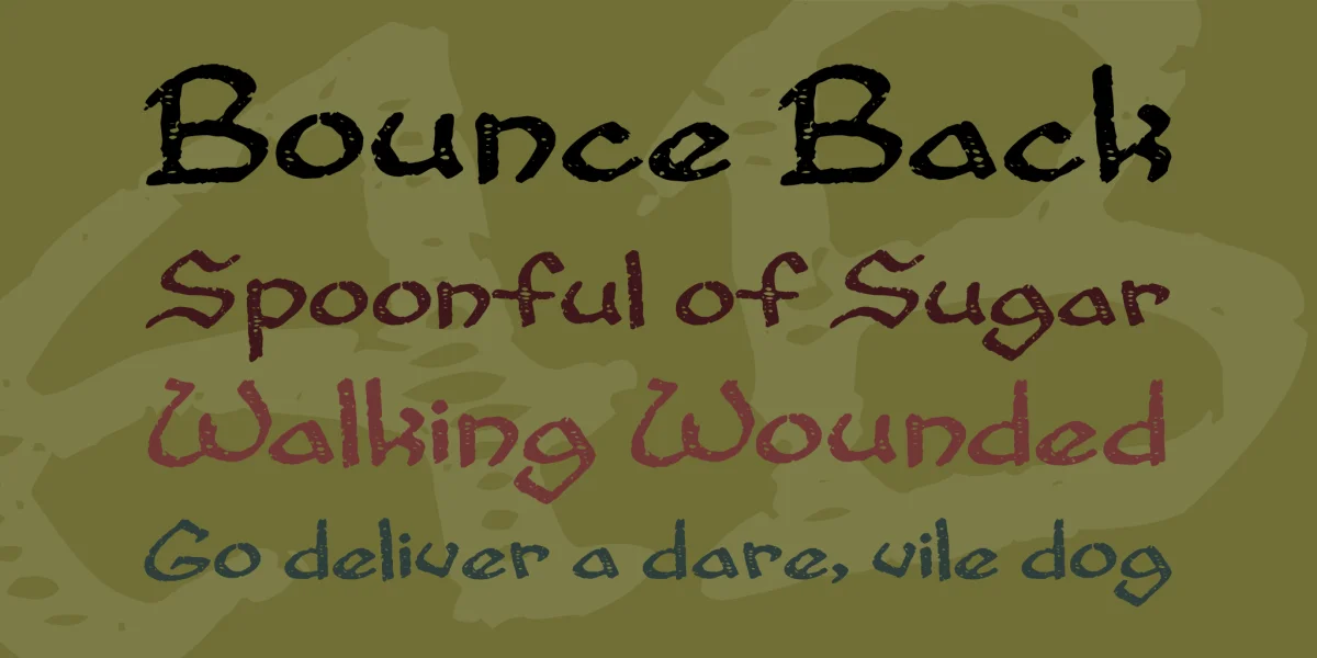 Cup and Talon Font preview 2